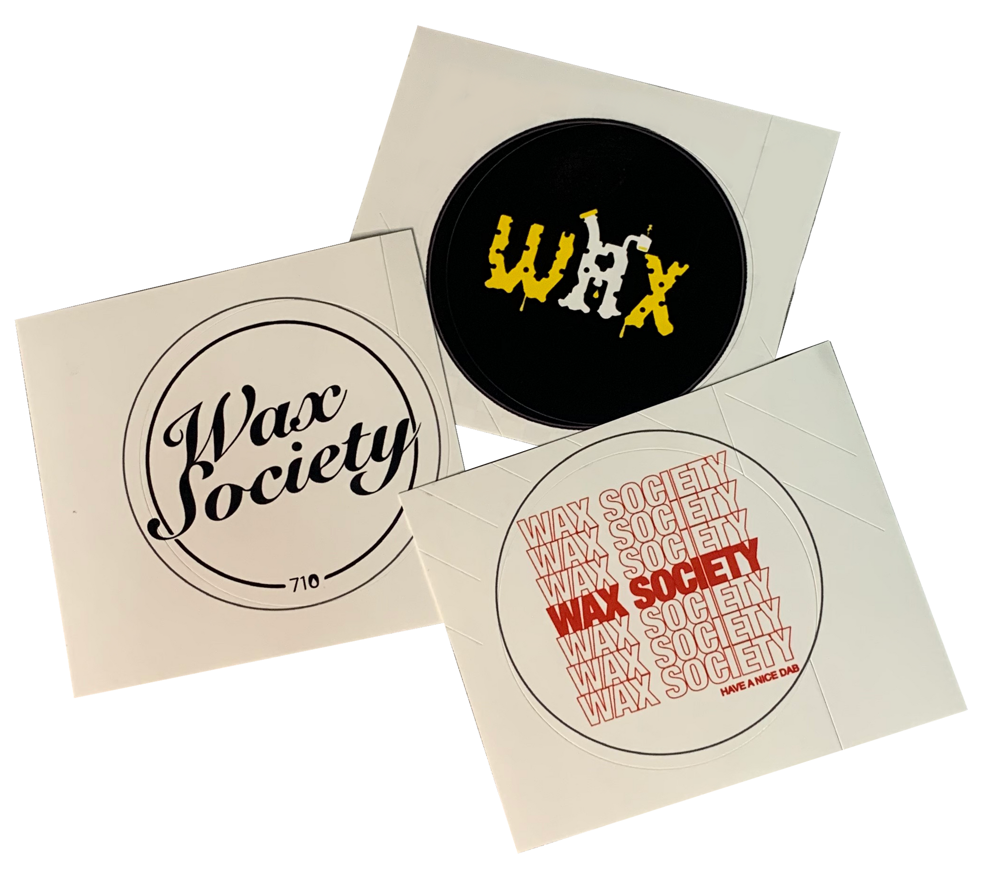 Wax Society Assorted Stickers  (3 Pack)